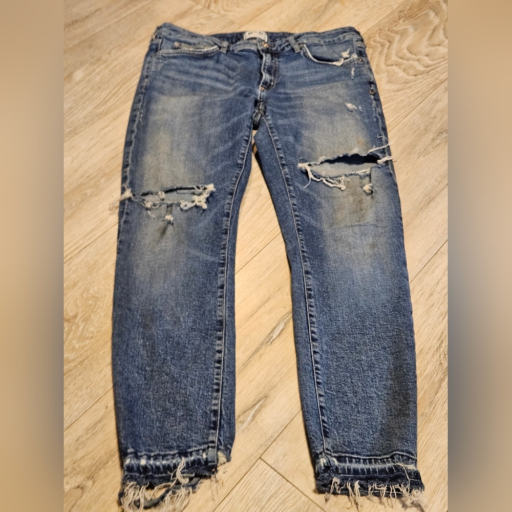 Vintage AGOLDE Lara Distressed Jeans "Badlands" Wash Women's 31 - Picture 1 of 13